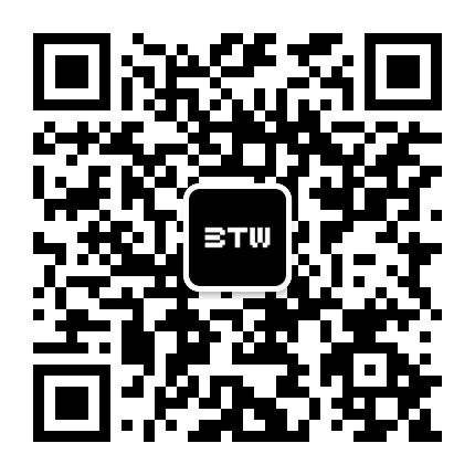 BTW街头品牌公众号二维码