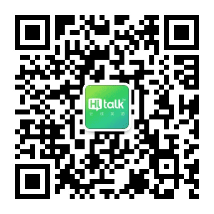 沪江Hitalk英语口语公众号二维码