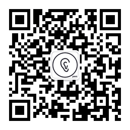 睁开耳朵公众号二维码