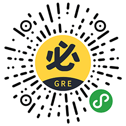 GRE必考词小程序二维码