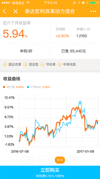 蛋卷基金-简单买基金截图1