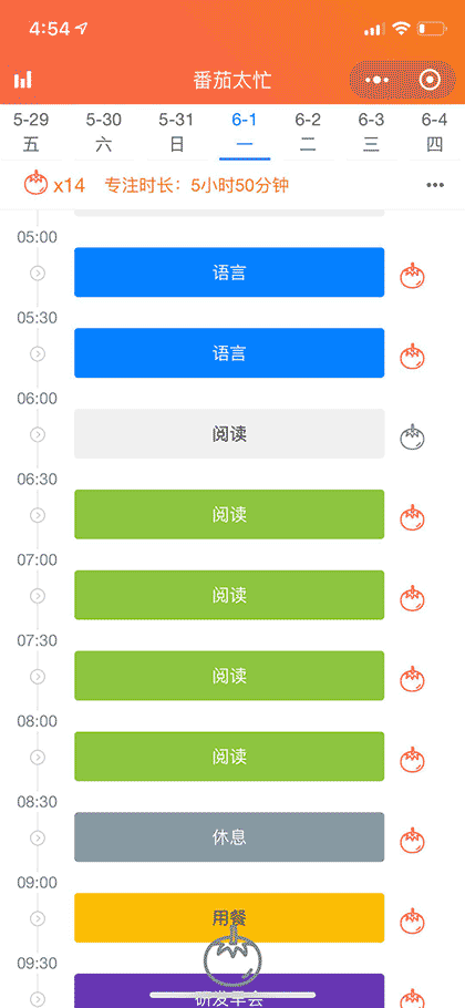 番茄太忙 规划时间番茄工作学习截图2