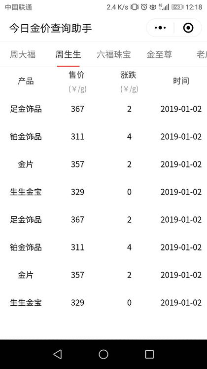 今日金价查询助手截图3