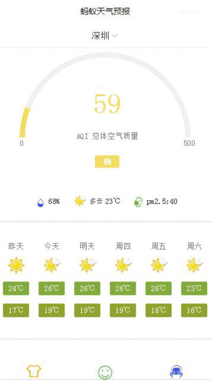 蚂蚁天气预报截图2
