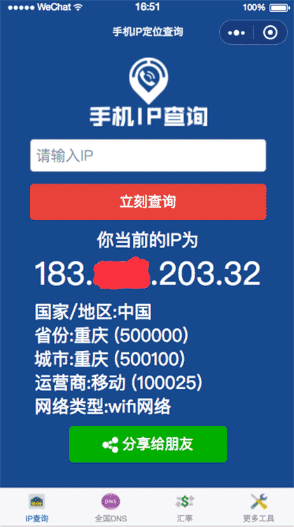 手机IP查询截图1