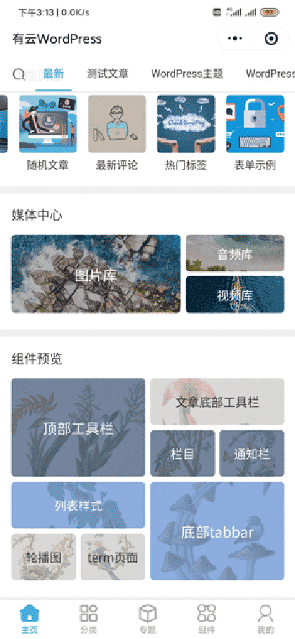 有云WordPress小程序截图2