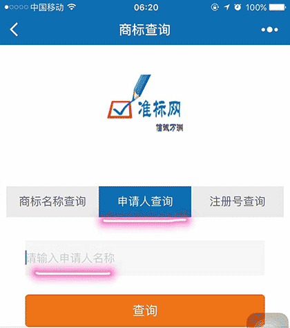 准标商标查询截图1
