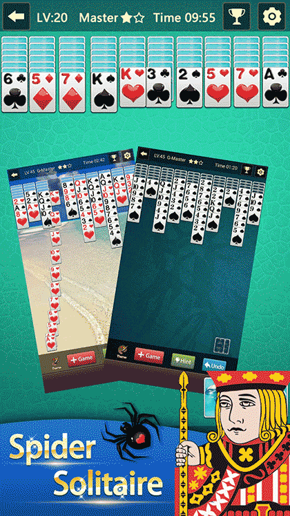 蜘蛛纸牌棋牌游戏截图2