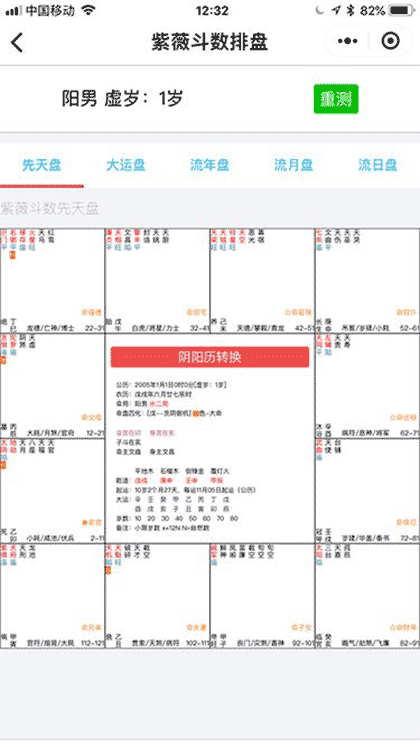 紫薇斗数排盘截图3